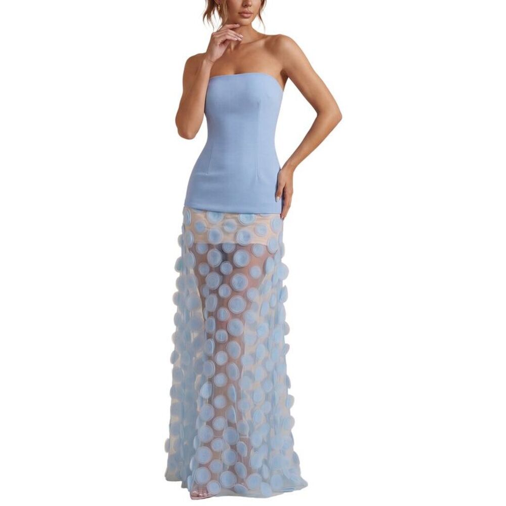 Monique Lagarde Womens  Embellished Maxi Dress